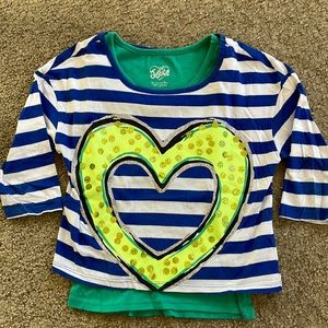 Justice Love One Another Long Sleeved T-Shirt. Hardly Worn